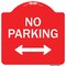 Signmission No Parking With Bidirectional Arrow Heavy-Gauge Aluminum Architectural Sign, 18" x 18", RW-1818-9819 A-DES-RW-1818-9819 - alternate 1